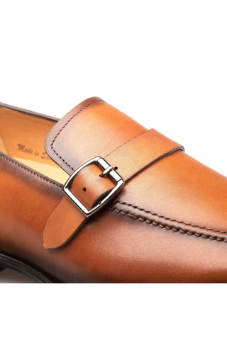 Mezlan Salato Leather Single Monk-Strap-AmbrogioShoes