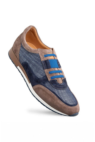 Mezlan Sanlucar Linen & Suede Sneaker-AmbrogioShoes