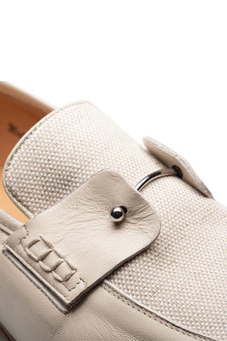 Mezlan Saona Linen & Leather Horse-Bit Loafer-AmbrogioShoes
