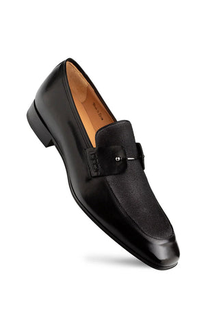 Mezlan Saona Linen & Leather Horse-Bit Loafer-AmbrogioShoes
