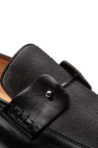 Mezlan Saona Linen & Leather Horse-Bit Loafer-AmbrogioShoes