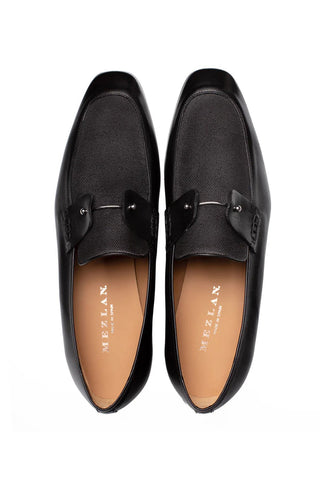 Mezlan Saona Linen & Leather Horse-Bit Loafer-AmbrogioShoes