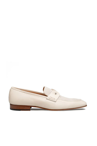 Mezlan Saona Linen & Leather Horse-Bit Loafer-AmbrogioShoes