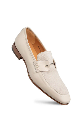 Mezlan Saona Linen & Leather Horse-Bit Loafer-AmbrogioShoes