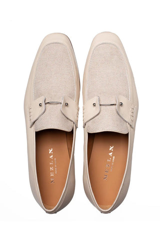 Mezlan Saona Linen & Leather Horse-Bit Loafer-AmbrogioShoes