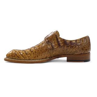 Mezlan for Ambrogio Exclusive Gigolo Exotic Crocodile Single Monk Strap (AMZ1017)-AmbrogioShoes