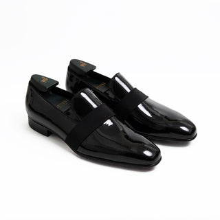 Pastori Galba Men's Shoes Black Patent Calf-Skin Leather Loafer (PAS1009)