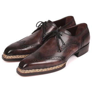 Paul Parkman Men's Shoes Bronze Calf-Skin Leather Norwegian Welted Derby Oxfords 8506-BRZ (PM6214)-AmbrogioShoes