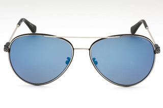 Police SPLL11 Sunglasses Black Silver / Blue Mirror-AmbrogioShoes