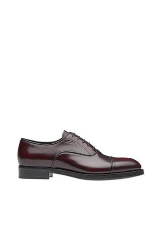 Prada 2EA130-055 Burgundy Leather Oxfords (PRM1007)