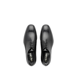 Prada 2EB174-UWU Men's Shoes Black Saffiano / Calf-Skin Leather Oxfords (PRM1008)-AmbrogioShoes