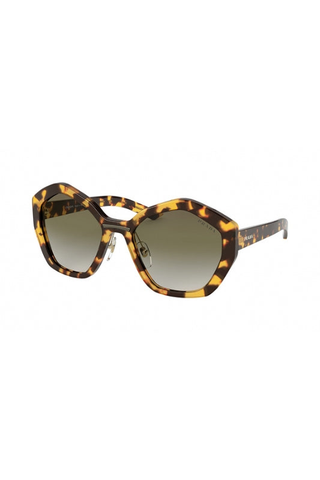 Prada 0PR 08XS Sunglasses Medium Havana/Green Gradient (S) Men's-AmbrogioShoes