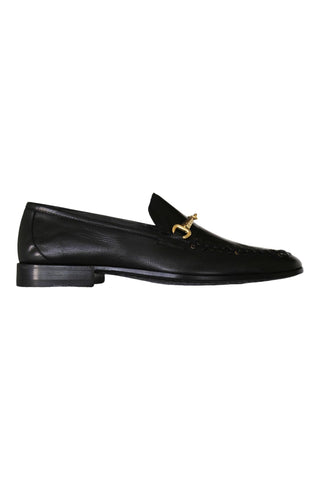 Roberto Cavalli 22505-A Black Leather Horsebit Loafers (RC1005)