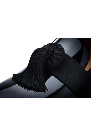 SUPERGLAMOUROUS Agadir Black Patent Formal Loafers (SPGM1029)-AmbrogioShoes