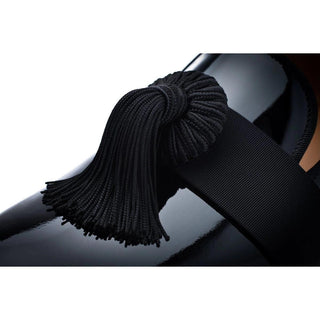 SUPERGLAMOUROUS Agadir Black Patent Leather Formal Loafers (SPGM1029)-AmbrogioShoes