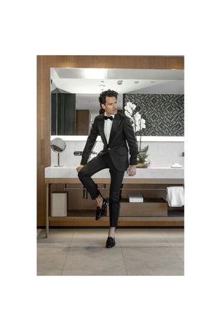 SUPERGLAMOUROUS Agadir Black Patent Leather Formal Loafers (SPGM1029)-AmbrogioShoes