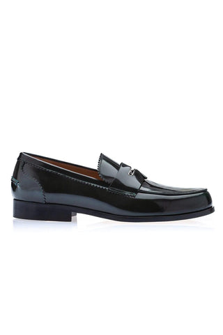SUPERGLAMOUROUS Balmoral Polished Leather Penny Loafer-AmbrogioShoes