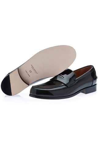 SUPERGLAMOUROUS Balmoral Polished Leather Penny Loafer-AmbrogioShoes