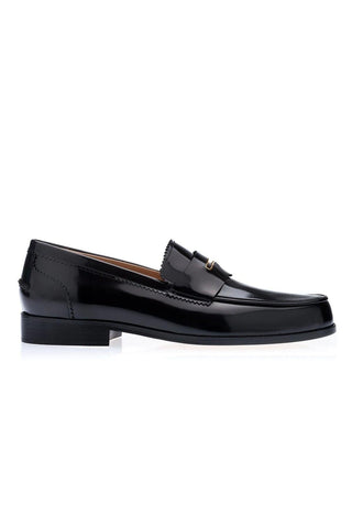 SUPERGLAMOUROUS Balmoral Polished Leather Penny Loafer-AmbrogioShoes