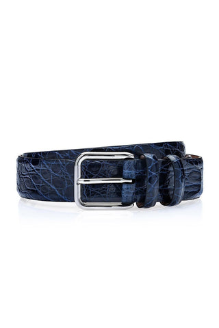 SUPERGLAMOUROUS Belmont Crocodile Men's Belt (SPGMB1000)-AmbrogioShoes