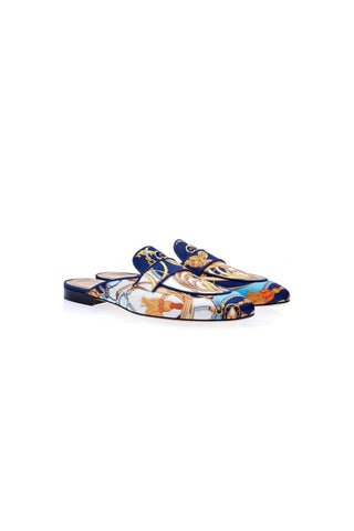 SUPERGLAMOUROUS Bolero Cavallerizza Satin Slipper Mule-AmbrogioShoes