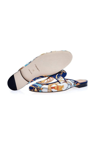 SUPERGLAMOUROUS Bolero Cavallerizza Satin Slipper Mule-AmbrogioShoes