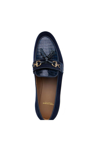 SUPERGLAMOUROUS Bruno Crocodile & Suede Tassel Loafer (SPGM1366)