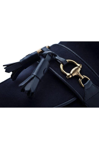SUPERGLAMOUROUS Bruno Suede Tassel Loafers-Dellamoda