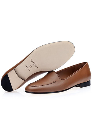 SUPERGLAMOUROUS Capri Calf-Skin Leather Slip-On Loafer (SPGM1347)-AmbrogioShoes