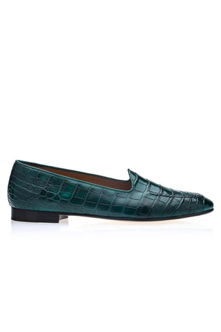 SUPERGLAMOUROUS Capri Crocodile Skin Slip-On Loafer (SPGM1352)