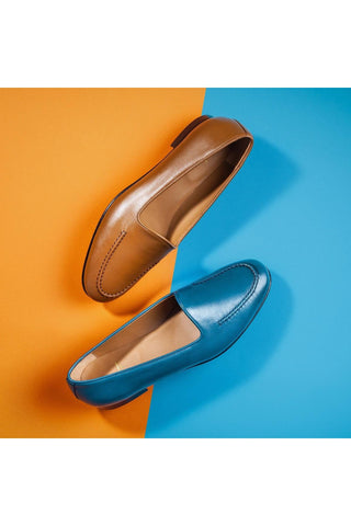 SUPERGLAMOUROUS Capri Leather Slip-On Loafer (SPGM1347)-Dellamoda