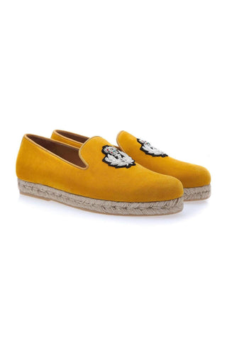 SUPERGLAMOUROUS Colony Softy Mustard Suede Rope Sneakers (SPGM1080)-Dellamoda