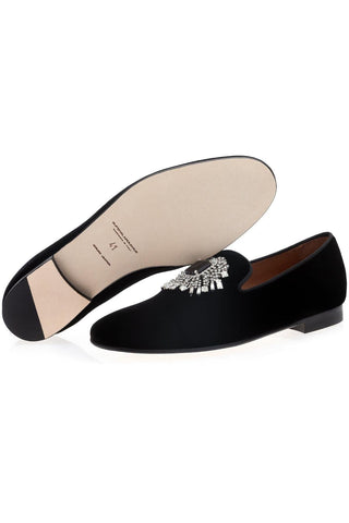 SUPERGLAMOUROUS Jupiter Velvet Loafers-Dellamoda