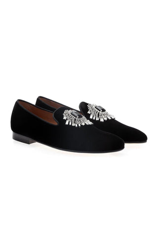 SUPERGLAMOUROUS Jupiter Velvet Loafers-Dellamoda