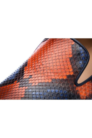 SUPERGLAMOUROUS Maxime Sunrise Multi-Color Python Slip-On Skate Sneakers (SPGMS1091)-AmbrogioShoes