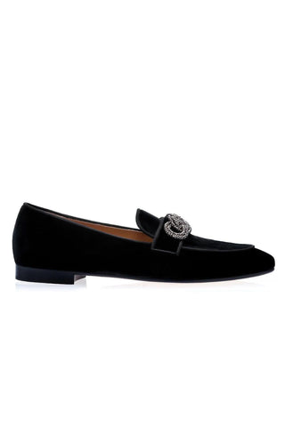 SUPERGLAMOUROUS Morosino Velvet Slipper Loafer-AmbrogioShoes