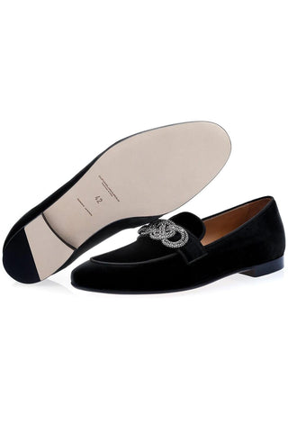 SUPERGLAMOUROUS Morosino Velvet Slipper Loafer-AmbrogioShoes