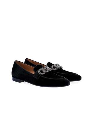 SUPERGLAMOUROUS Morosino Velvet Slipper Loafer-AmbrogioShoes
