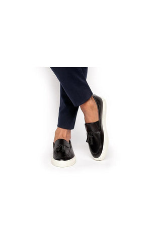 SUPERGLAMOUROUS Philippe Nappa Tassel Slip-On Skate Sneaker (SPGM1354)-AmbrogioShoes