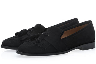 SUPERGLAMOUROUS Romeo Gorain Suede Kiltie Slip-On Tassel Loafer (SPGM1374)-AmbrogioShoes