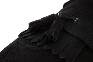 SUPERGLAMOUROUS Romeo Gorain Suede Kiltie Slip-On Tassel Loafer (SPGM1374)-AmbrogioShoes