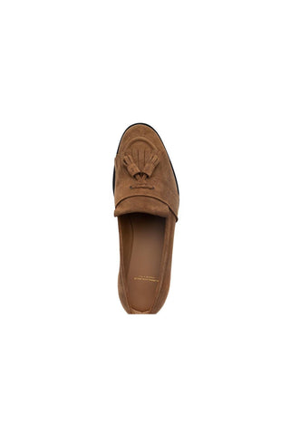 SUPERGLAMOUROUS Romeo Gorain Suede Kiltie Slip-On Tassel Loafer (SPGM1374)-Dellamoda