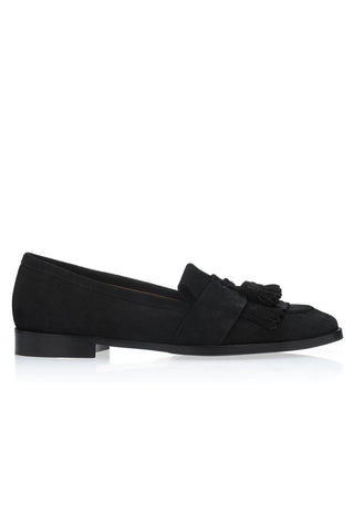 SUPERGLAMOUROUS Romeo Gorain Suede Kiltie Slip-On Tassel Loafer (SPGM1374)-Dellamoda