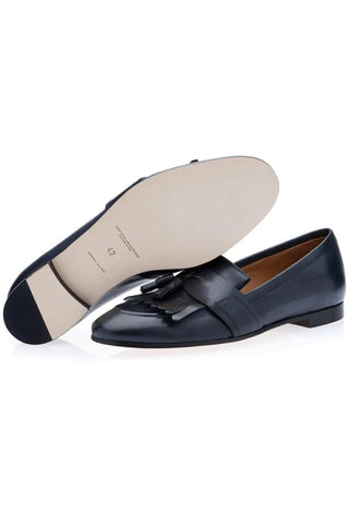 SUPERGLAMOUROUS Romeo Toledo Calf-Skin Leather Tassels Loafers (SPGM1051)-AmbrogioShoes