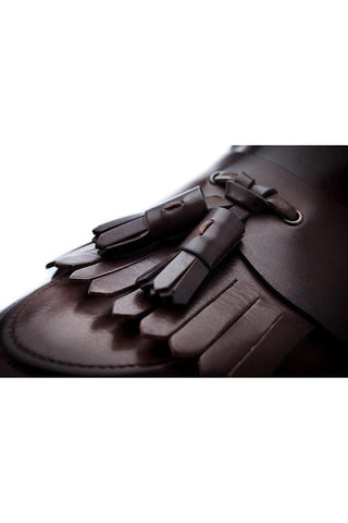 SUPERGLAMOUROUS Romeo Toledo Leather Tassels Loafers (SPGM1051)-Dellamoda