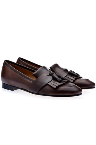 SUPERGLAMOUROUS Romeo Toledo Leather Tassels Loafers (SPGM1051)-Dellamoda