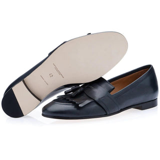 SUPERGLAMOUROUS Romeo Toledo Men's Shoes Calf-Skin Leather Tassels Loafers (SPGM1051)-AmbrogioShoes