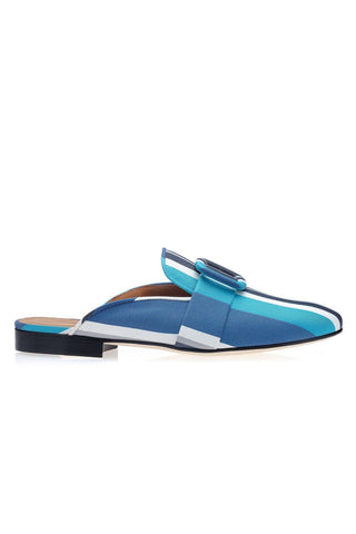 SUPERGLAMOUROUS Savoy Atunis Canvas Slip-On Mule-AmbrogioShoes