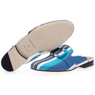 SUPERGLAMOUROUS Savoy Atunis Canvas Slip-On Mule-AmbrogioShoes