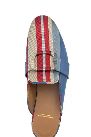 SUPERGLAMOUROUS Savoy Atunis Fabric Mule-AmbrogioShoes